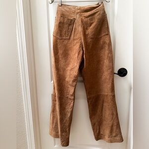 Missimo Vintage 90s Genuine Leather Nubuck Suede Lined Pants